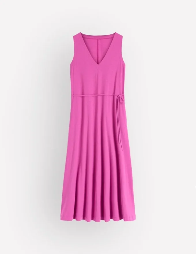 Mia V-neck Jersey Midi Dress Passion Flower Mia V-neck Jersey Midi Dress Passion Flower