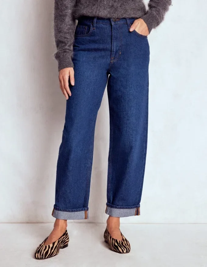 Mid Rise Relaxed Jeans Indigo Mid Rise Relaxed Jeans Indigo