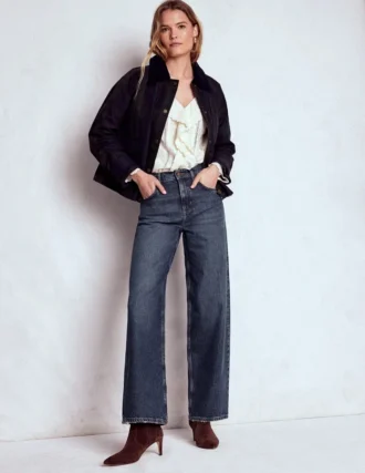 Mid Rise Relaxed Leg Jeans Dark Vintage