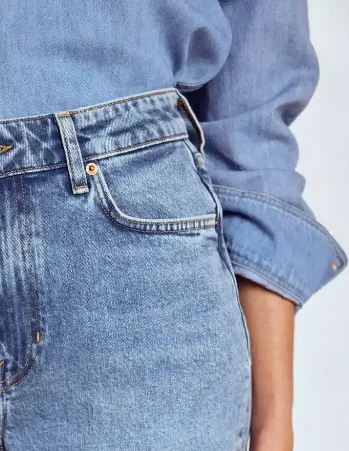 Mid Rise Straight Leg Jeans Light Vintage Mid Rise Straight Leg Jeans Light Vintage