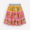Midi Tiered Skirt Multi Tropical Animals Midi Tiered Skirt Multi Tropical Animals