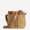 Mini Straw Bucket Bag Natural Raffia