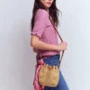 Mini Straw Bucket Bag Natural Raffia