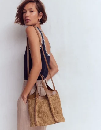 Mini Straw Tote Natural