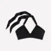 Minori Halter Tie Bikini Top Black