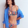 Minori Halter Tie Bikini Top Multi, Enchanted Paisley