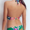 Minori Halter Tie Bikini Top Multi, Leafy Cascade