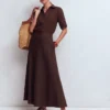 Miriam Linen Maxi Skirt Bitter Chocolate Miriam Linen Maxi Skirt Bitter Chocolate