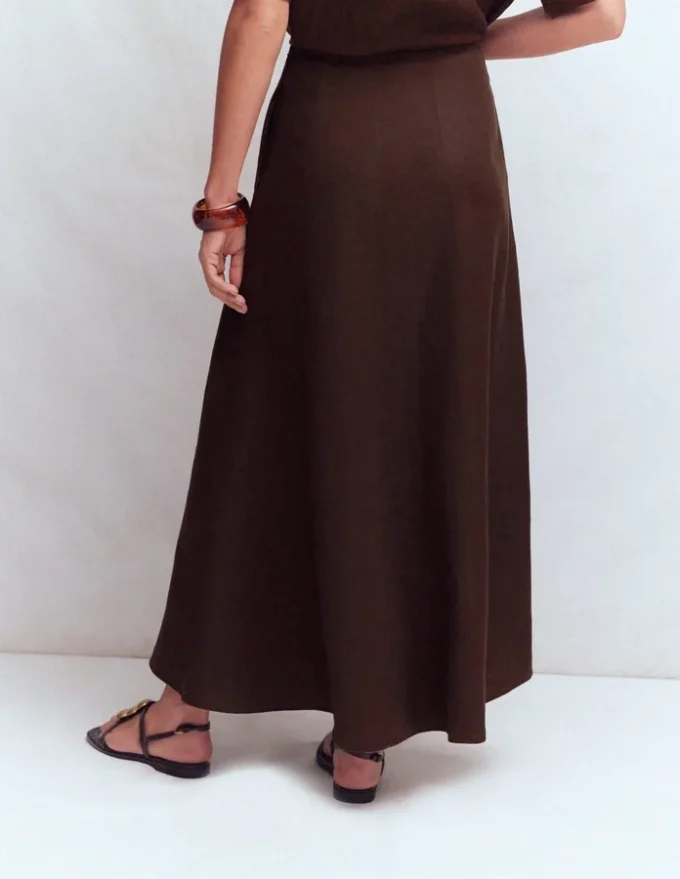 Miriam Linen Maxi Skirt Bitter Chocolate Miriam Linen Maxi Skirt Bitter Chocolate