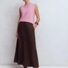 Miriam Linen Maxi Skirt Bitter Chocolate Miriam Linen Maxi Skirt Bitter Chocolate