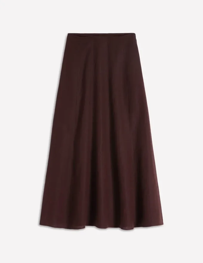 Miriam Linen Maxi Skirt Bitter Chocolate Miriam Linen Maxi Skirt Bitter Chocolate