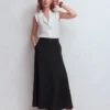 Miriam Linen Maxi Skirt Black Miriam Linen Maxi Skirt Black