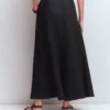 Miriam Linen Maxi Skirt Black Miriam Linen Maxi Skirt Black