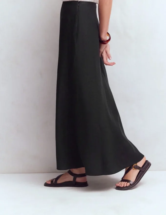 Miriam Linen Maxi Skirt Black Miriam Linen Maxi Skirt Black