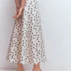Miriam Linen Maxi Skirt Ivory, Painted Dot Miriam Linen Maxi Skirt Ivory, Painted Dot