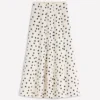 Miriam Linen Maxi Skirt Ivory, Painted Dot Miriam Linen Maxi Skirt Ivory, Painted Dot