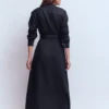 Mollie Linen Shirt Dress Navy Mollie Linen Shirt Dress Navy
