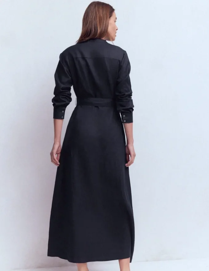 Mollie Linen Shirt Dress Navy Mollie Linen Shirt Dress Navy