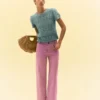 Monica Knitted T-Shirt Blue Monica Knitted T-Shirt Blue