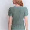 Monica Knitted T-Shirt Blue Monica Knitted T-Shirt Blue