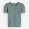 Monica Knitted T-Shirt Blue Monica Knitted T-Shirt Blue