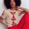 Monica Knitted T-Shirt Ivory Monica Knitted T-Shirt Ivory