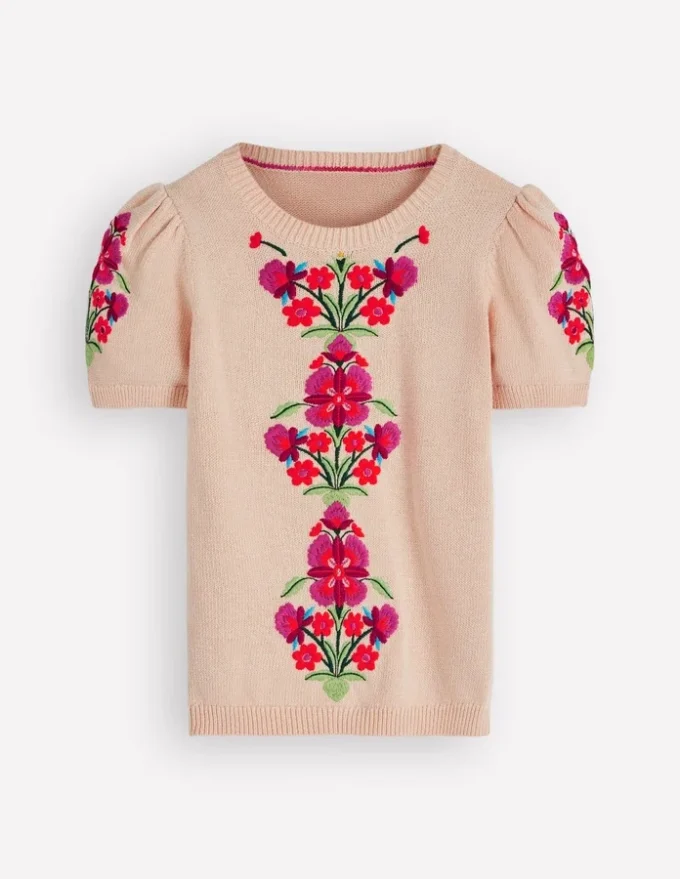 Monica Knitted T-Shirt Ivory Monica Knitted T-Shirt Ivory