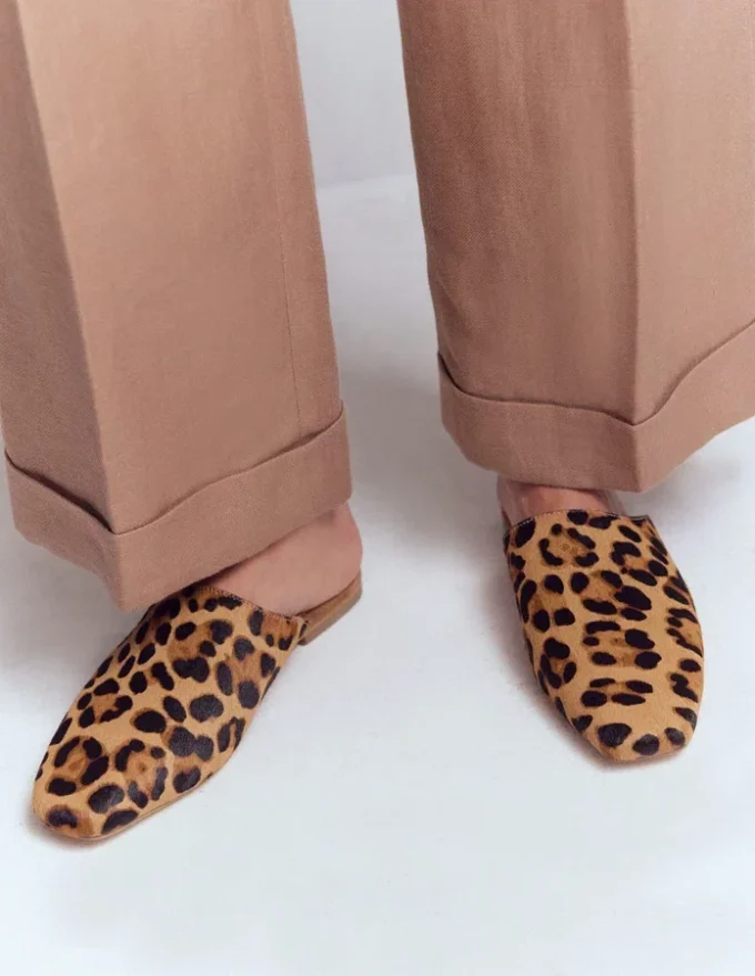 Mule Slipper Loafer Classic Leopard