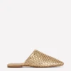 Mule Slipper Loafer Gold Weave Mule Slipper Loafer Gold Weave