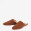 Mule Slipper Loafer Tan Suede