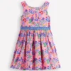 Multi Strap Flare Dress Meadowsweet Pink Garden Floral Multi Strap Flare Dress Meadowsweet Pink Garden Floral
