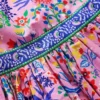 Multi Strap Flare Dress Meadowsweet Pink Garden Floral Multi Strap Flare Dress Meadowsweet Pink Garden Floral