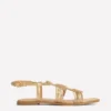 Multi Strap Knot Sandal Gold Multi Strap Knot Sandal Gold