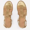 Multi Strap Knot Sandal Gold Multi Strap Knot Sandal Gold