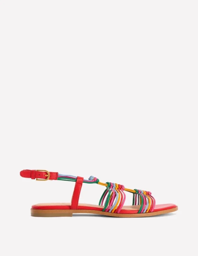Multi Strap Knot Sandal Multi Multi Strap Knot Sandal Multi