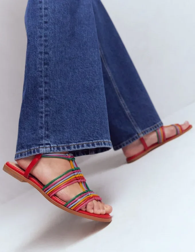 Multi Strap Knot Sandal Multi Multi Strap Knot Sandal Multi
