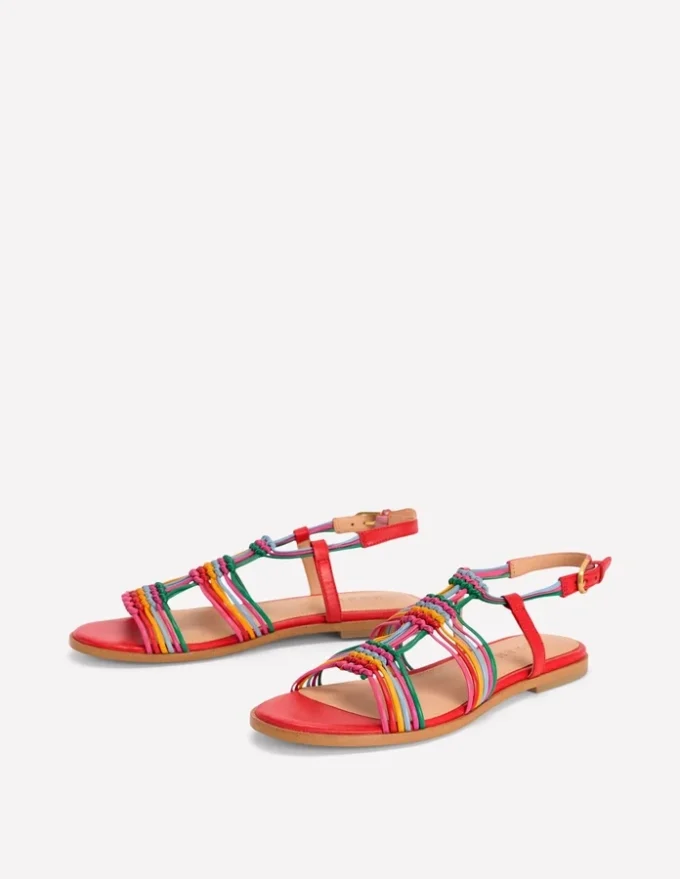 Multi Strap Knot Sandal Multi Multi Strap Knot Sandal Multi
