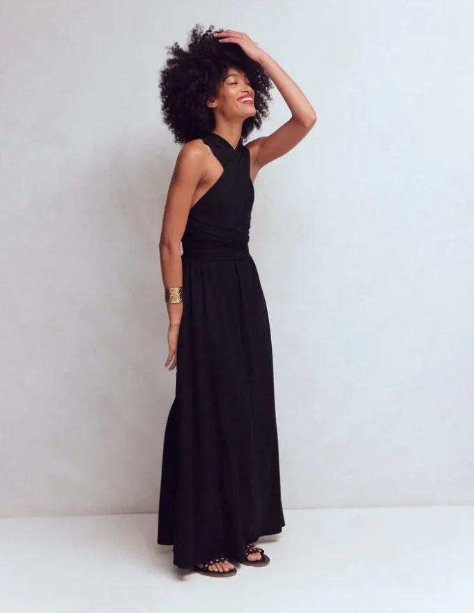 Multiway Jersey Maxi Dress Black Multiway Jersey Maxi Dress Black