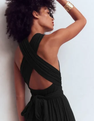 Multiway Jersey Maxi Dress Black Multiway Jersey Maxi Dress Black