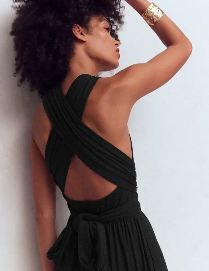 Multiway Jersey Maxi Dress Black Multiway Jersey Maxi Dress Black
