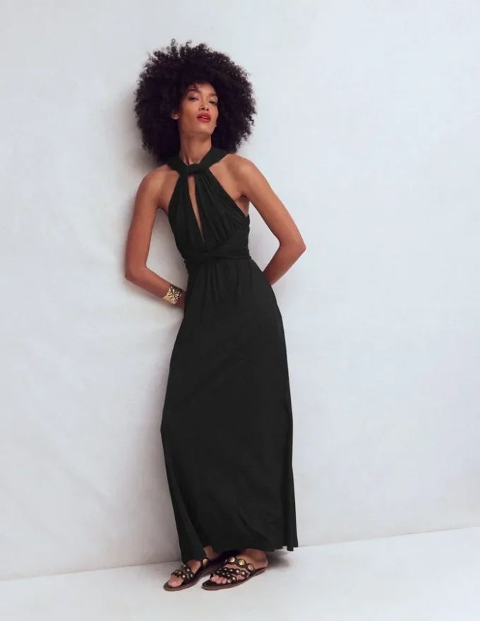 Multiway Jersey Maxi Dress Black Multiway Jersey Maxi Dress Black