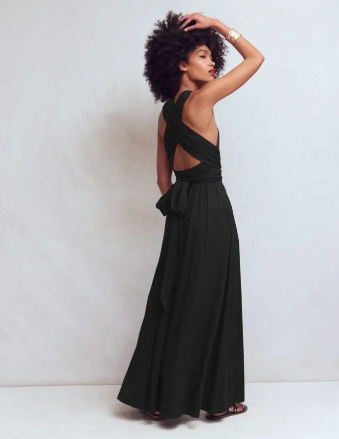 Multiway Jersey Maxi Dress Black Multiway Jersey Maxi Dress Black