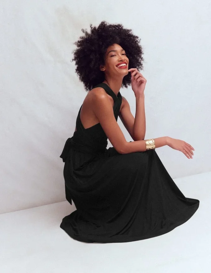 Multiway Jersey Maxi Dress Black Multiway Jersey Maxi Dress Black