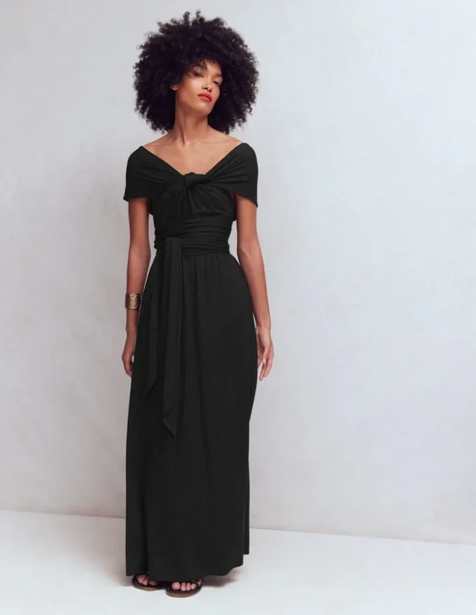 Multiway Jersey Maxi Dress Black Multiway Jersey Maxi Dress Black
