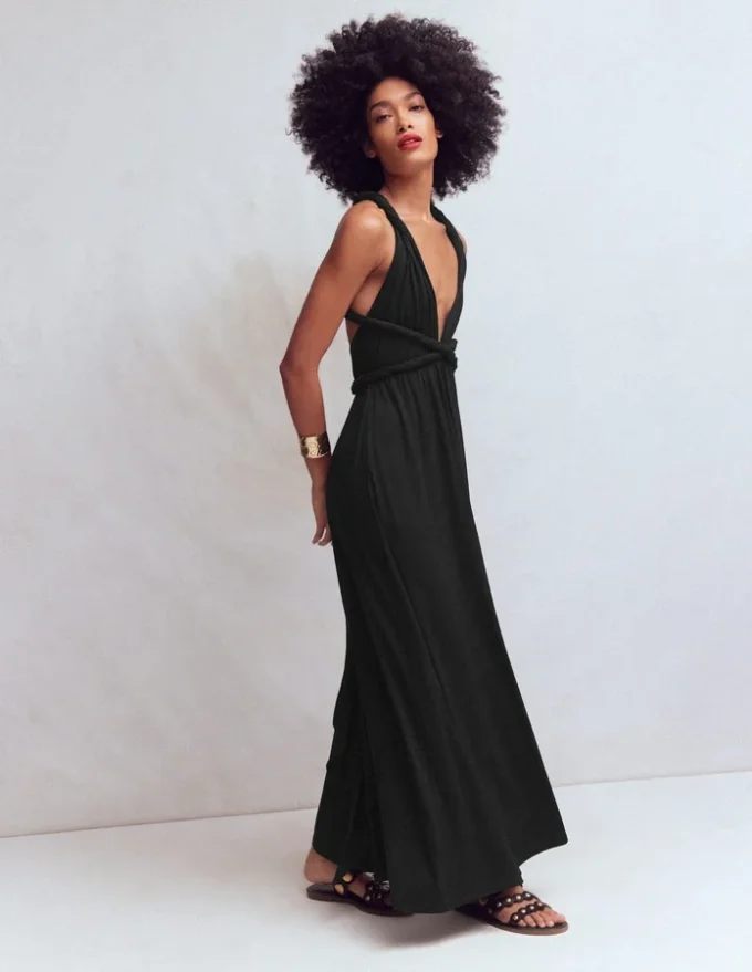 Multiway Jersey Maxi Dress Black Multiway Jersey Maxi Dress Black