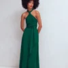 Multiway Jersey Maxi Dress Emerald Night