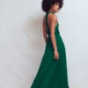 Multiway Jersey Maxi Dress Emerald Night