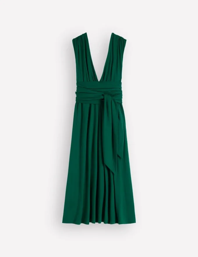 Multiway Jersey Maxi Dress Emerald Night