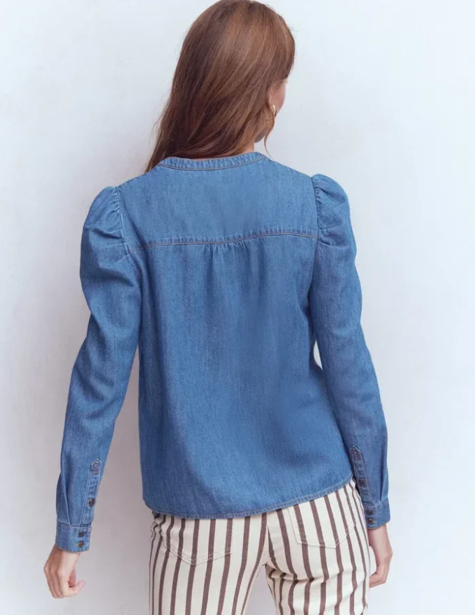 Mutton Denim Shirt Mid Blue Mutton Denim Shirt Mid Blue