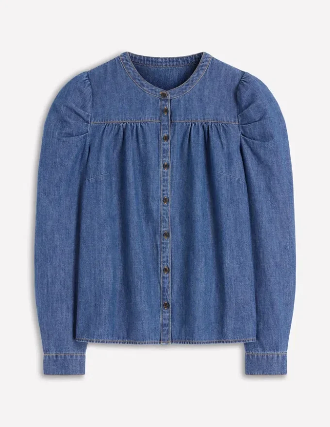 Mutton Denim Shirt Mid Blue Mutton Denim Shirt Mid Blue